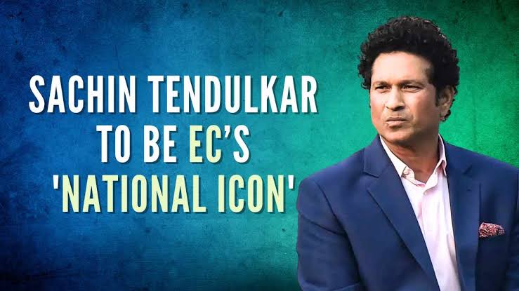 Cricket Legend Sachin Tendulkar Named National Icon by Election Commission of India